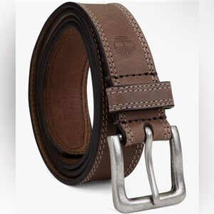 Timberlands Men’s Classic Leather Belt Brown 1.4” Wide